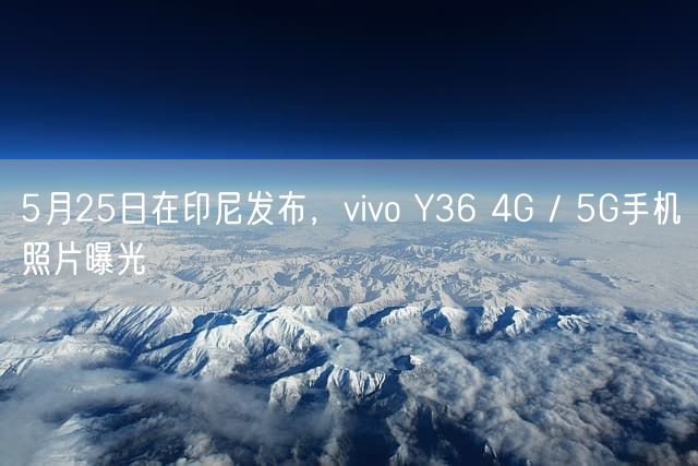 5月25日在印尼发布，vivo Y36 4G / 5G手机照片曝光