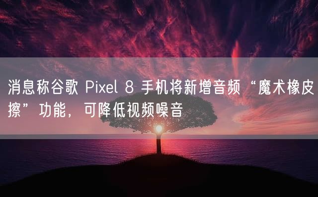 消息称谷歌 Pixel 8 手机将新增音频“魔术橡皮擦”功能，可降低视频噪音